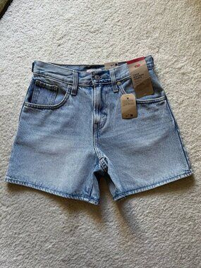NWT Levi's Cinch High Rise Denim Shorts Size 24